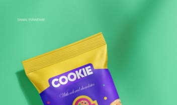 طراحی بسته بندی کوکی / لوگو و بسته بندی