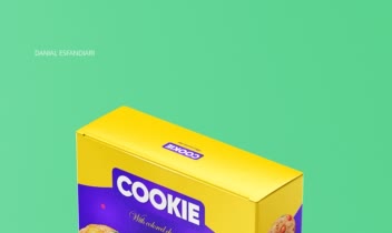 طراحی بسته بندی کوکی / لوگو و بسته بندی