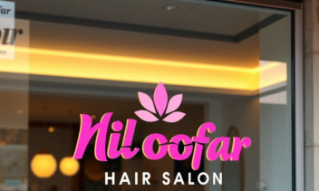 طراحی لگو سالن آرایشی بهداشتی ( نیلوفر  )