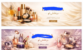 بنر برای سایت لوازم ارایشی بهداشتی