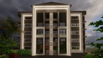 طراحی و رندرینگ نما مدرن اپارتمان مسکونی
