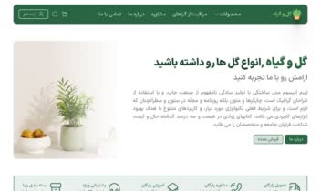 طراحی UI فروشگاه گل و گیاه (Prototype / wireframe)