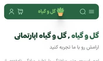 طراحی UI فروشگاه گل و گیاه (Prototype / wireframe)