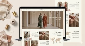 طراحی هویت بصری برند و لندینگ پیج فروش محصول