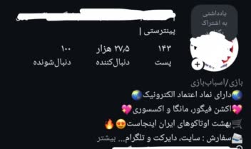نمونه کار همکاری با پیج های آنلاین شاپ