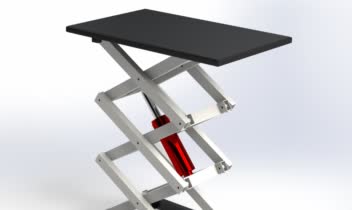 میز بالابر قیچی هیدرولیک (Hydraulic Scissor Lift Cart)
