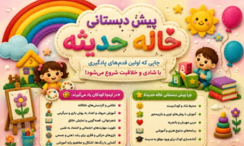 طراحی بنر تبلیغاتی پیش دبستانی
