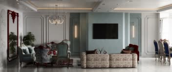 طراحی داخلی تلفیقی کلاسیک و اکلکتیک
