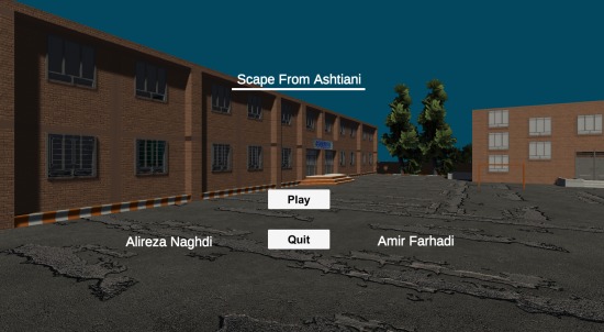 مینی پروژه ترسناک برای مدرسه . unity