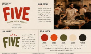 طراحی لوگو و هویت بصری آشپزخانه ایتالیایی