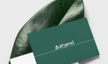 طراحی کارت ویزیت آژند برای حیطه ساختمانی
