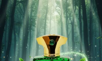 طراحی پوستر معرفی عطر مردانه سبز