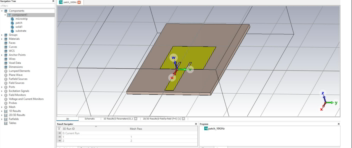 A microstrip antenna resonant at 10 GHz