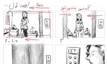 طراحی استوری بورد برای فیلم کوتاه