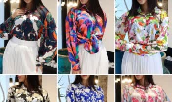 طراحی انواع پارچه شومیز و پیراهن زنانه