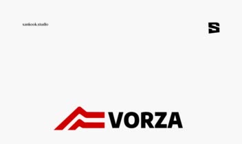 طراحی لوگو برای برند لوازم کوهنوردی" vorza "