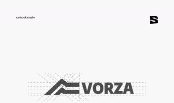 طراحی لوگو برای برند لوازم کوهنوردی" vorza "