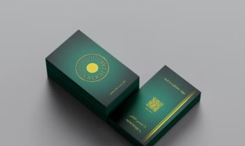 طراحی اختصاصی کارت ویزیت برند طلا