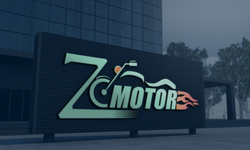 طراحی لوگو فروشگاه موتور Zmotor