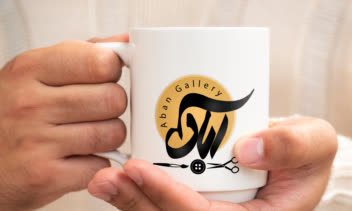 طراحی لوگو برای گالری صنایع دستی(خیاطی و نقاشی) آبان