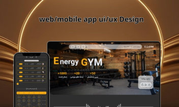 طراحی وب و اپلیکیشن موبایل Energy gym