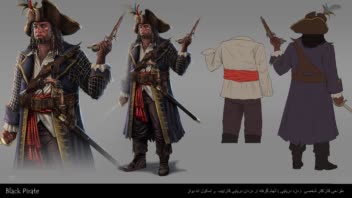 کاراکتر دزد دریایی الهام گرفته از دزدان دریایی کاراییب و اسکول اند بونز