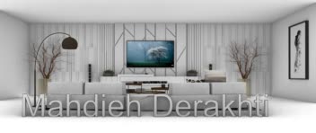 طراحی تی وی وال مینیمال و مدرن