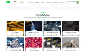 سایت  چند زبانه شرکتی صادرات واردات، بازرگانی، ترخیص کالا و…