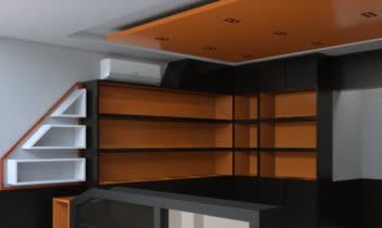 طراحی داخلی فروشگاه فروش دوربین