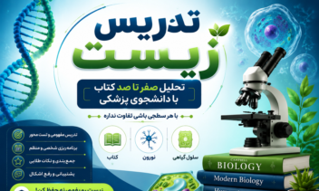 طراحی خلاقانه پوستر تبلیغاتی کلاس زیست با تمرکز بر تحلیل کتاب