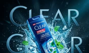 طراحی پوستر جذاب شامپو شرکت کلیر (با هوش مصنوعی)