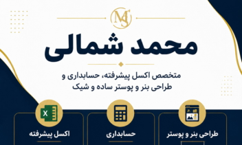 طراحی پوستر ساده و در عین حال شیک