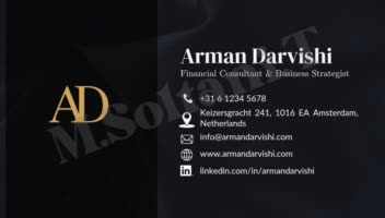 کارت ویزیت شخصی برای مشاور املاک