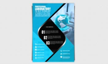 طراحی تراکت و بروشور هوشمند برای مراکز آزمایشگاهی و تکنولوژی (Laboratory Technology)
