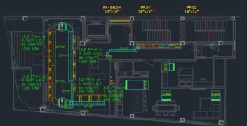 نمونه طراحی و محاسبات تاسیسات مکانیکی از پروژه مسکونی تختی گروه ساختمانی میراژ HVAC piping, HVAC ductwork, Drain