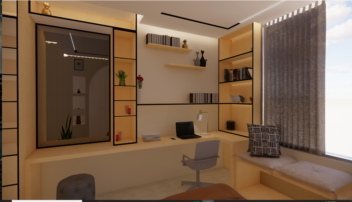 طراحی داخلی اتاق خواب 9 متری مدرن