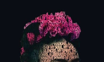 پوستر تایپوگرافی پرتره (Typography Portrait Poster