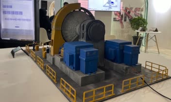 ماکت سه‌بعدی صنعتی — مدل مفهومی آسیاب نیمه‌خودشکن (SAG Mill)