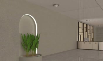 طراحی سه بعدی فلاورباکس  در لابی هتل
