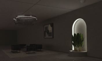 طراحی سه بعدی فلاورباکس  در لابی هتل