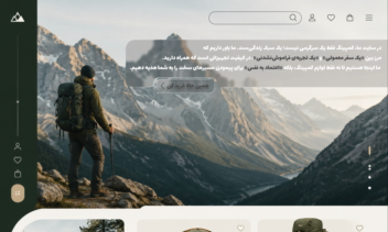نمونه طراحی سایت کمپینگ و طبیعت گردی