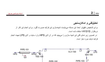 امکان سنجی نصب توربین بخاطر با نرم افزار Aspen Hysys