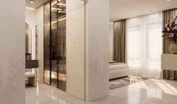 طراحی اتاق خواب و کلوزت سبک مدرن
