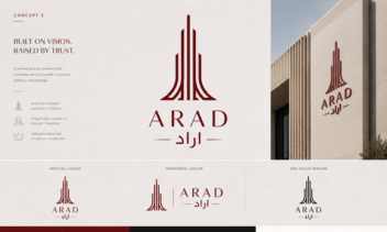 طراحی لوگو برای هلدینگ ساختمانی و معماری لوکس
