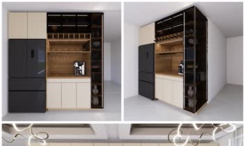 طراحی انواع کابینت و کمد دیواری و کافی بار