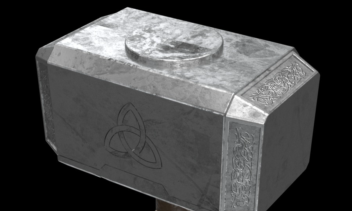 Thor axe مدلسازی پتک ثور (یکی از کاراکتر‌های ابرقهرانان مارول)