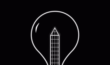 طراحی لوگو مینیمال گروه طراحی نورپردازی داخلی Luminary spaces