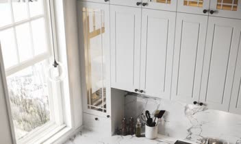 طراحی آشپزخانه به سبک نئوکلاسیک