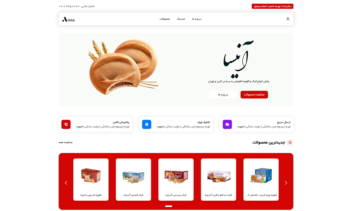 سایت فروشگاهی آنیسا, قالب اختصاصی