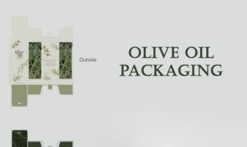 Olive Oil Packaging and Graphic Design Project